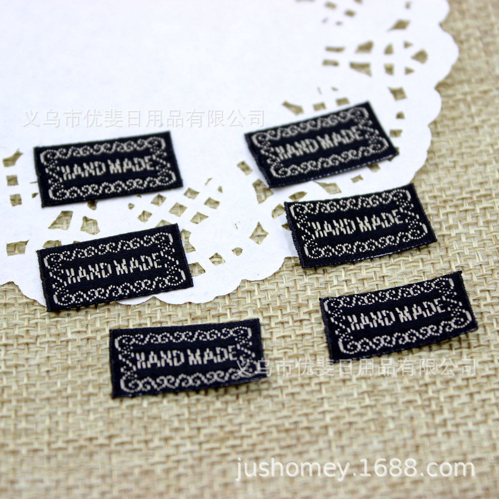 布标 HANDMADE 手工制造 多尺寸DIY饰品 头花布标织唛logo 水洗标-阿里巴巴