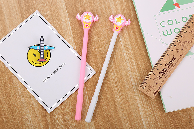 Fairy Magic Wand Gel Pen Cute Cartoon Angel Water-based Paint Pen Signature Pen display picture 1