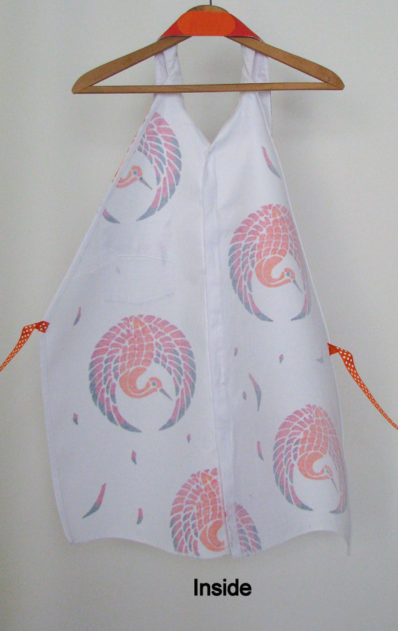 韩版时尚纯棉厨房厨师奶茶咖啡店美甲防水工作服围裙