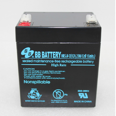 BB12V5.8AH HR5.8-12 美美电池 BP12-H BB电池12VH 铅酸