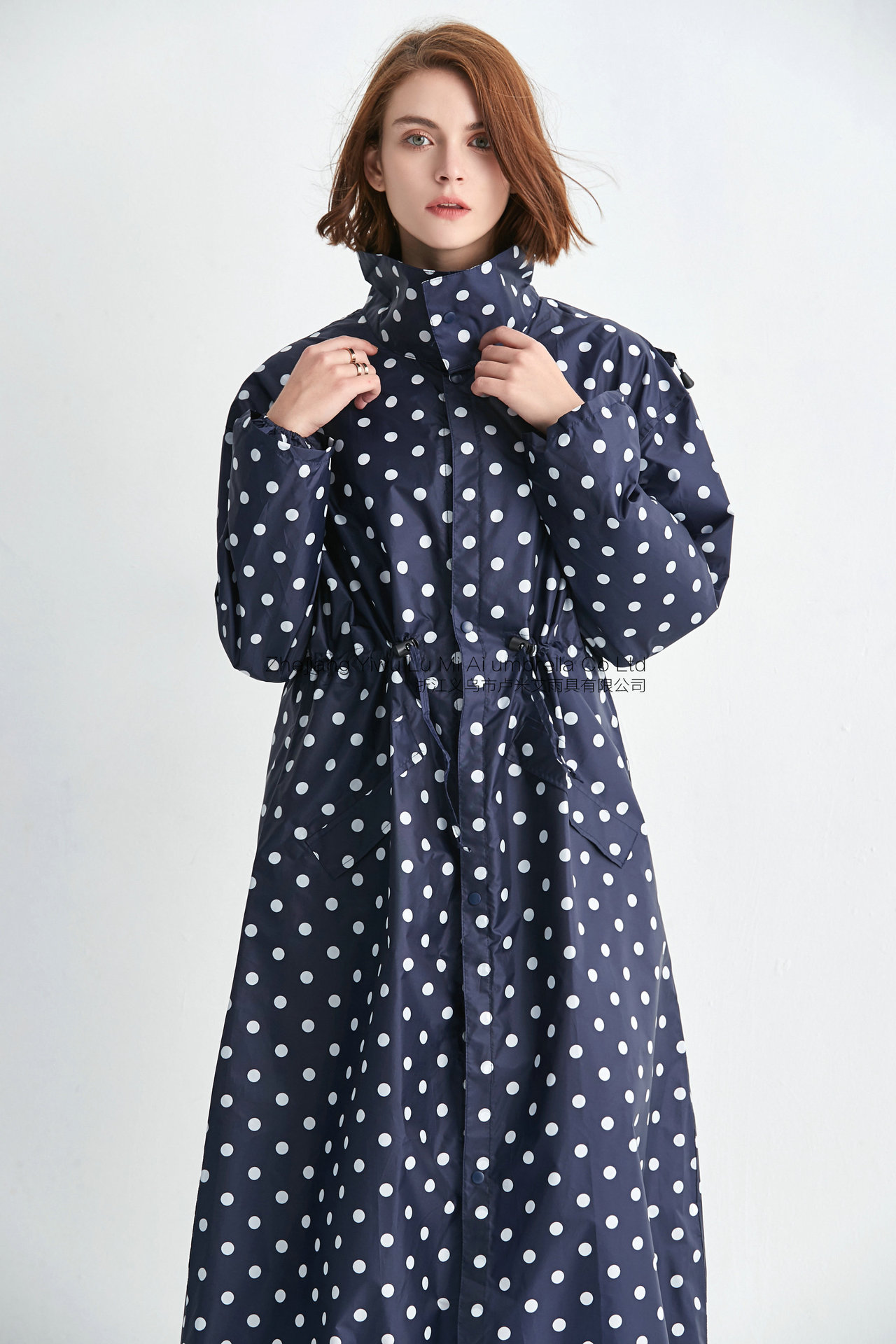 加长款束身秋冬风衣式韩版成人时尚个性连体雨衣情侣男女生雨披阿里巴巴