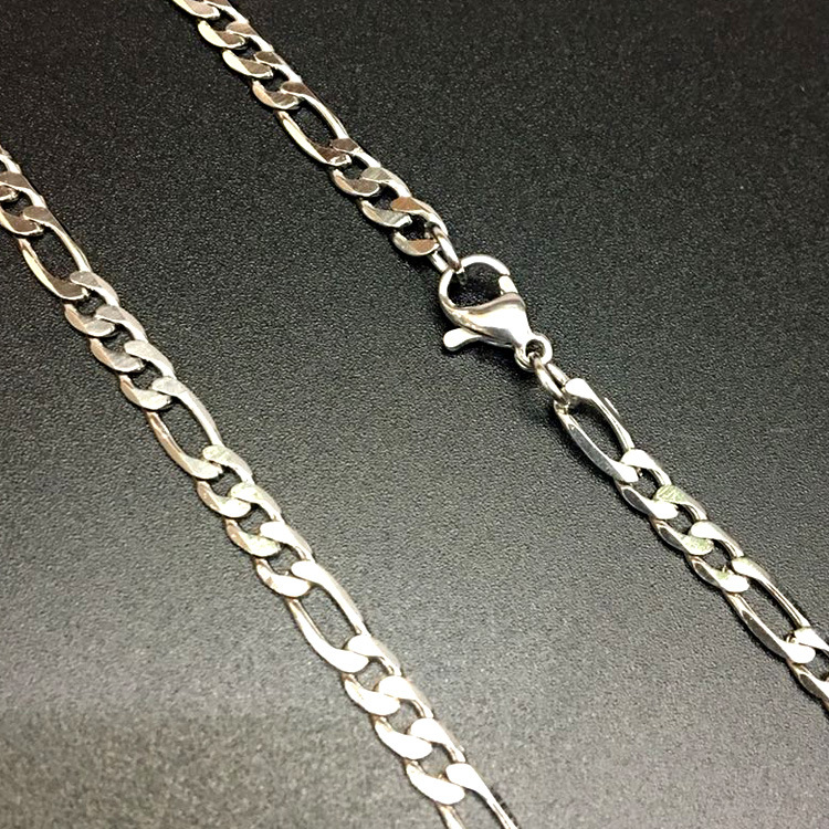 欧美项饰 1.0NK3:1六面磨不锈钢项链 厂家直营可定制其他长度