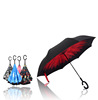 Reverse umbrella long -handle creative cartoon double -layer anti -umbrella creative standing free C -type fully automatic reverse umbrella