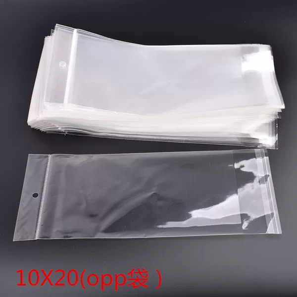 Jewelry packaging supplies OPP plastic small bag self-sealing bag rubber band hair ring plastic transparent bag packaging bag wholesale