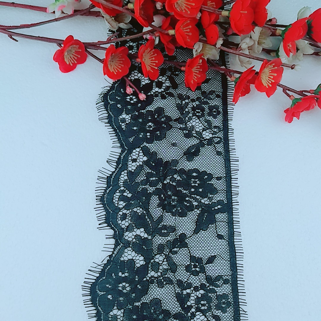 配饰3米长无弹眼睫毛蕾丝 店长推荐  裕德皮革纺织辅料花边