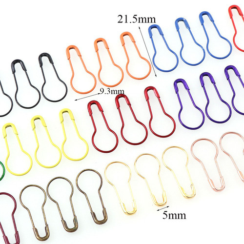 Safety pin metal bold anti-rust counting ring color gourd pin paper clip clothing tag buckle pin box