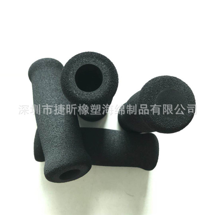 厂家批发 黑色泡棉手把套耐腐一头堵nbr橡塑海绵护套