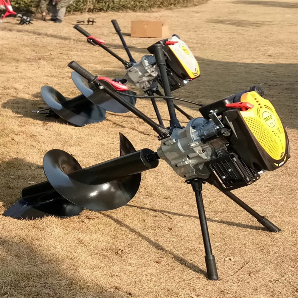 拖拉机后置式挖坑机车载式种植打窝机锰钢钻头大马力挖坑机