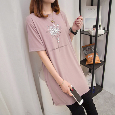 春夏裝女短袖壹步裙長裙條紋圓領連衣裙棉質中長款寬松包臀打底裙