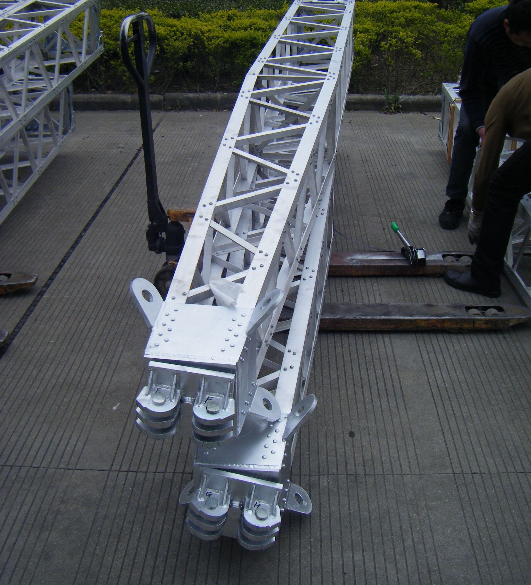 吊装组立杆塔300-600mm铝合金框式内悬浮抱杆铝合金格构式扒杆-阿里巴巴