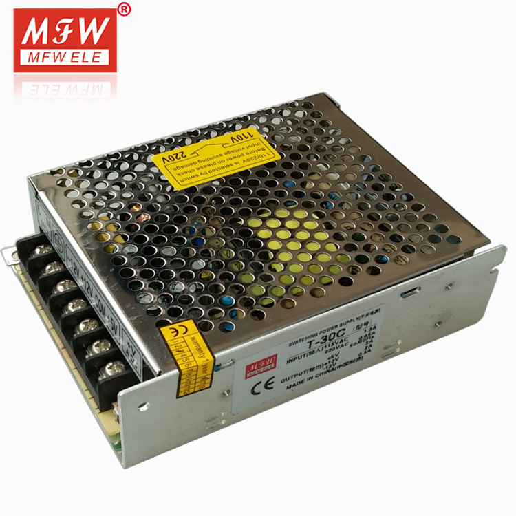 明伟T-30c 工业电源 直流电源 三路输出开关电源厂家直供