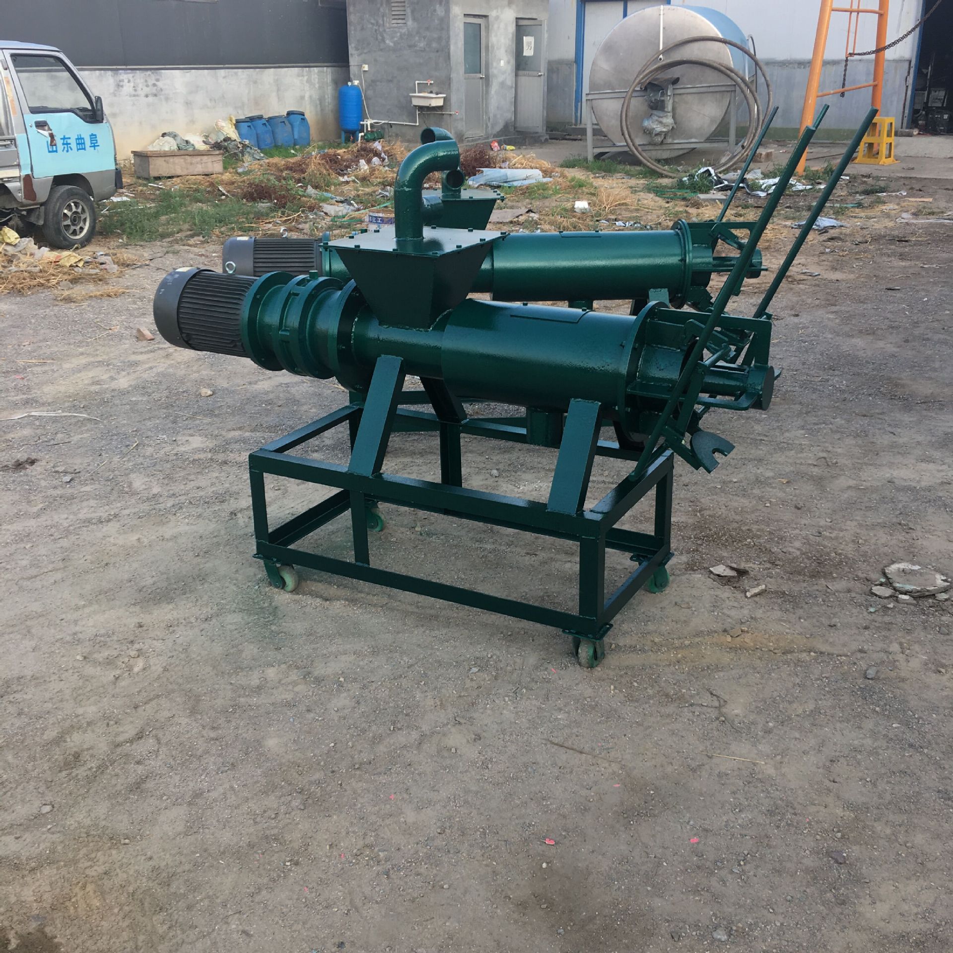 畜牧养殖牛粪固液干湿分离机 化粪池粪便脱水设备定做直销