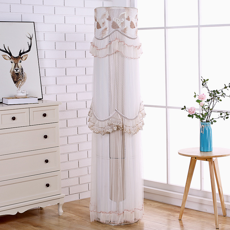 Moist Lace Fabric art Boot circular vertical Guiji air conditioning Cylinder Air conditioner cover dust cover On behalf of