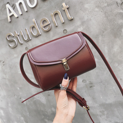 壹件代發單肩包包女2019新款時尚女包複古pu小方包韓版百搭斜挎包