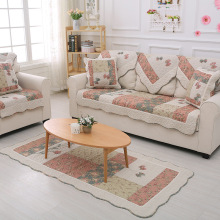 韩式高品质纯棉拼布贴布蝴蝶沙发垫高档田园布艺全棉坐垫子防滑沙