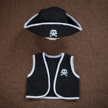 新生儿满月海盗主题海盗装拍照摄影道具帽子马夹道具服装组合