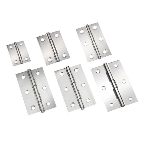 Small cabinet door stainless steel flat opening micro mini small hinge 1 inch 2 inch hinge door and window folding hinge box loose leaf