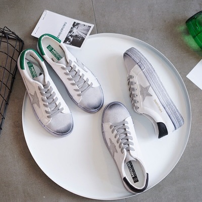 Emperor star Korean Edition PU Microfiber Women's Shoes student star ventilation Versatile leisure time skate shoes On behalf of