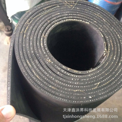 廠家直銷3mm5mm耐磨夾布橡膠板 夾布膠墊 黑色10kv配電房絕緣膠墊