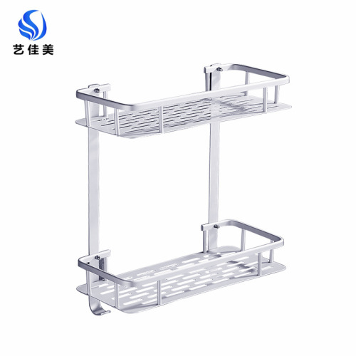 No punching space aluminum triangle blue bathroom corner shelf bathroom dressing table bath storage rack multi-layer optional