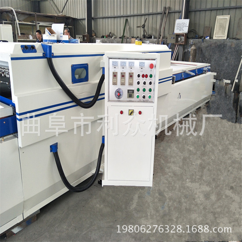 苏州 双工位橱柜门吸塑机 单工位半自动烤箱不动覆膜机