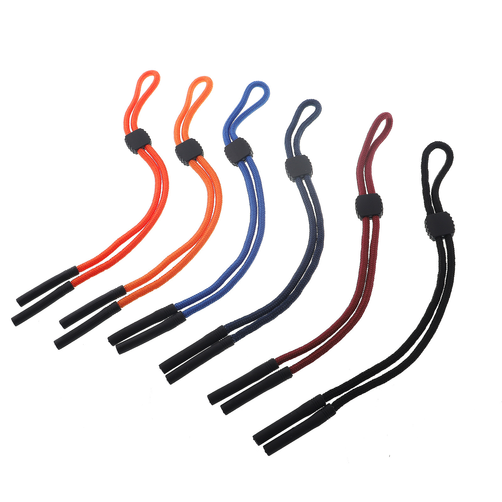 12g Weight Metal Material Navy Blue, Red, Blue, Yellow, Black Color Sunglasses Glasses Lanyard Sports Glasses Lanyard Tube Chain 无