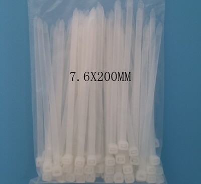 厂家批发尼龙扎带7.6*200环保带捆绑带束线带