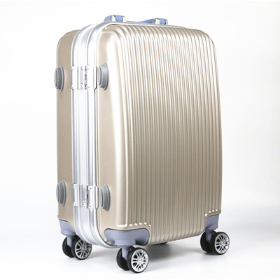 經典情侶款PC鋁框拉杆箱 防刮靜音萬向輪旅行登機行李箱批發定制