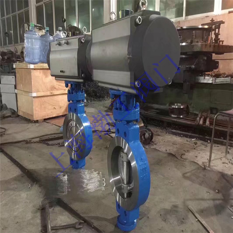 D671J-16P 气动全衬胶蝶阀 气动铸铁衬胶蝶阀 气动对夹式衬胶蝶阀