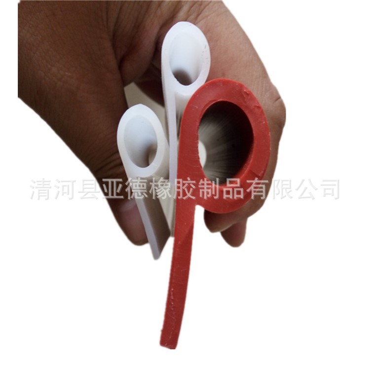 厂家生产耐高温硅胶E型密封条 P型防撞密封条 自粘9字e字密封条