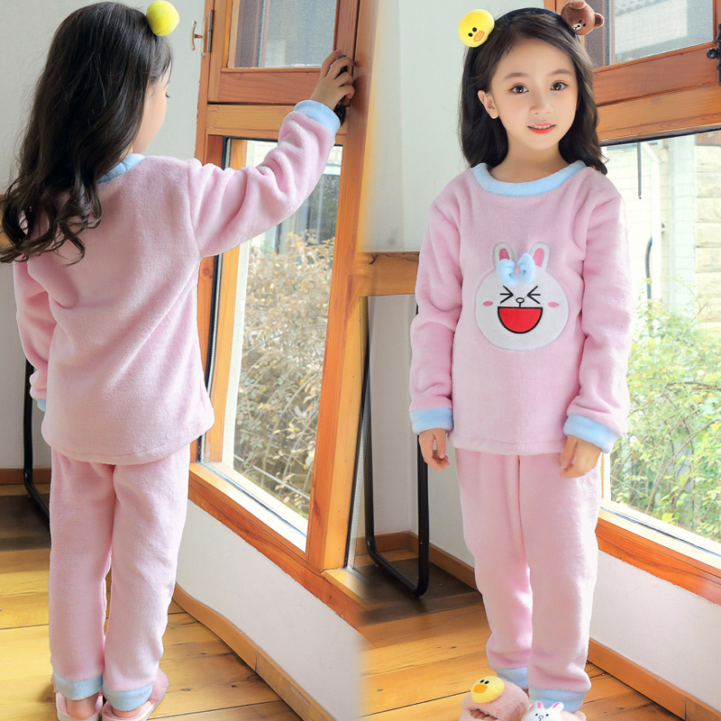 Big promotion special 25 Return and exchange Flannel pajamas CUHK Home Furnishings Coral velvet suit 11.9