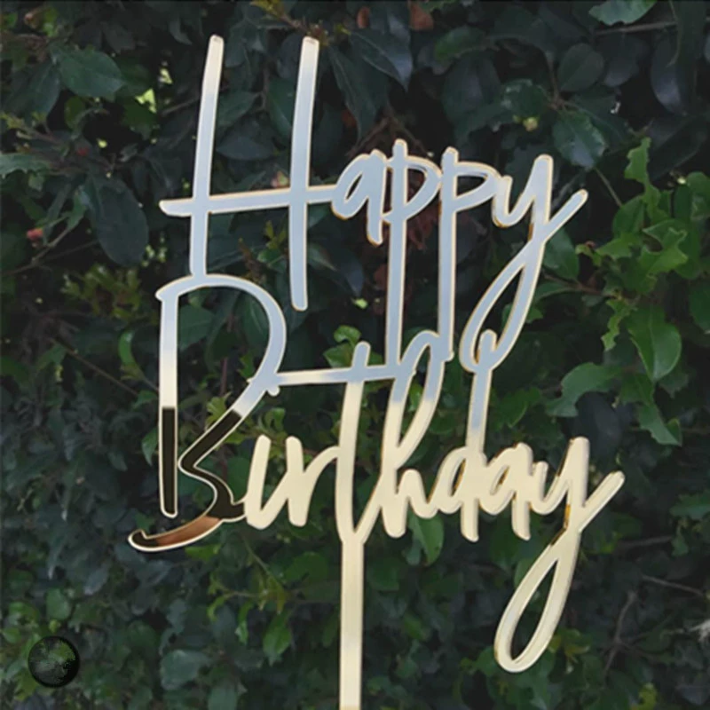 Новый товар HAPPY BIRTHDAY Акриловый торт Respuent День рождения украшение для торта