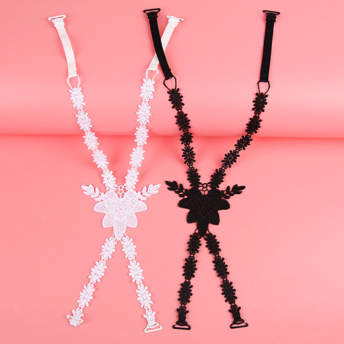 Rose cross butterfly shoulder strap beautiful back lace bra shoulder strap transparent shoulder strap non-slip fashion invisible shoulder strap