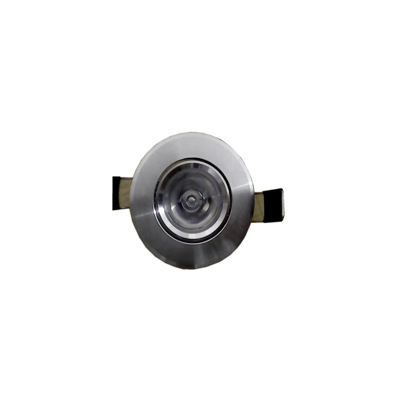 天花灯外壳套件 1w 连体大透镜 高光 沙银天花灯 可做成品