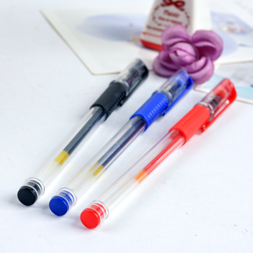 European Standard Neutral Pen Creative Office Study Supplies Factory Wholesale Bullet Tip 0.5 Office Sign Pen Neutral Pen