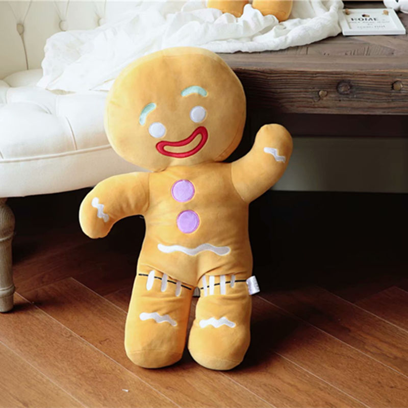 INS creativo galleta hombre muñeca jengibre pastel hombre confort acompañar juguete de peluche niña regalo de vacaciones