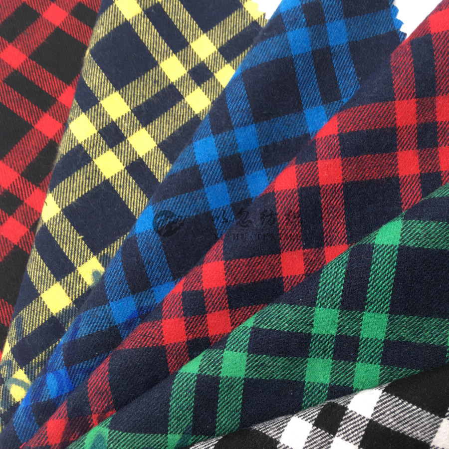 色织格子 磨毛全棉 时尚男女衬衫 2018秋冬新款 厂家直销 现货