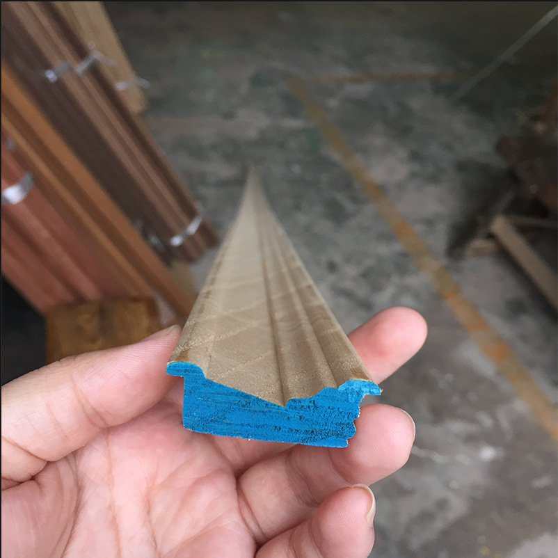 定做定制带勾实木线条 装饰木线条 平板水曲柳中式窗套线欧式|ms