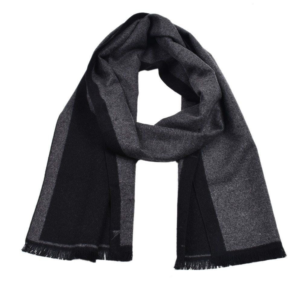 Bufanda hombre reversible de cuadros efecto cachemir otoño invierno_voghion.com