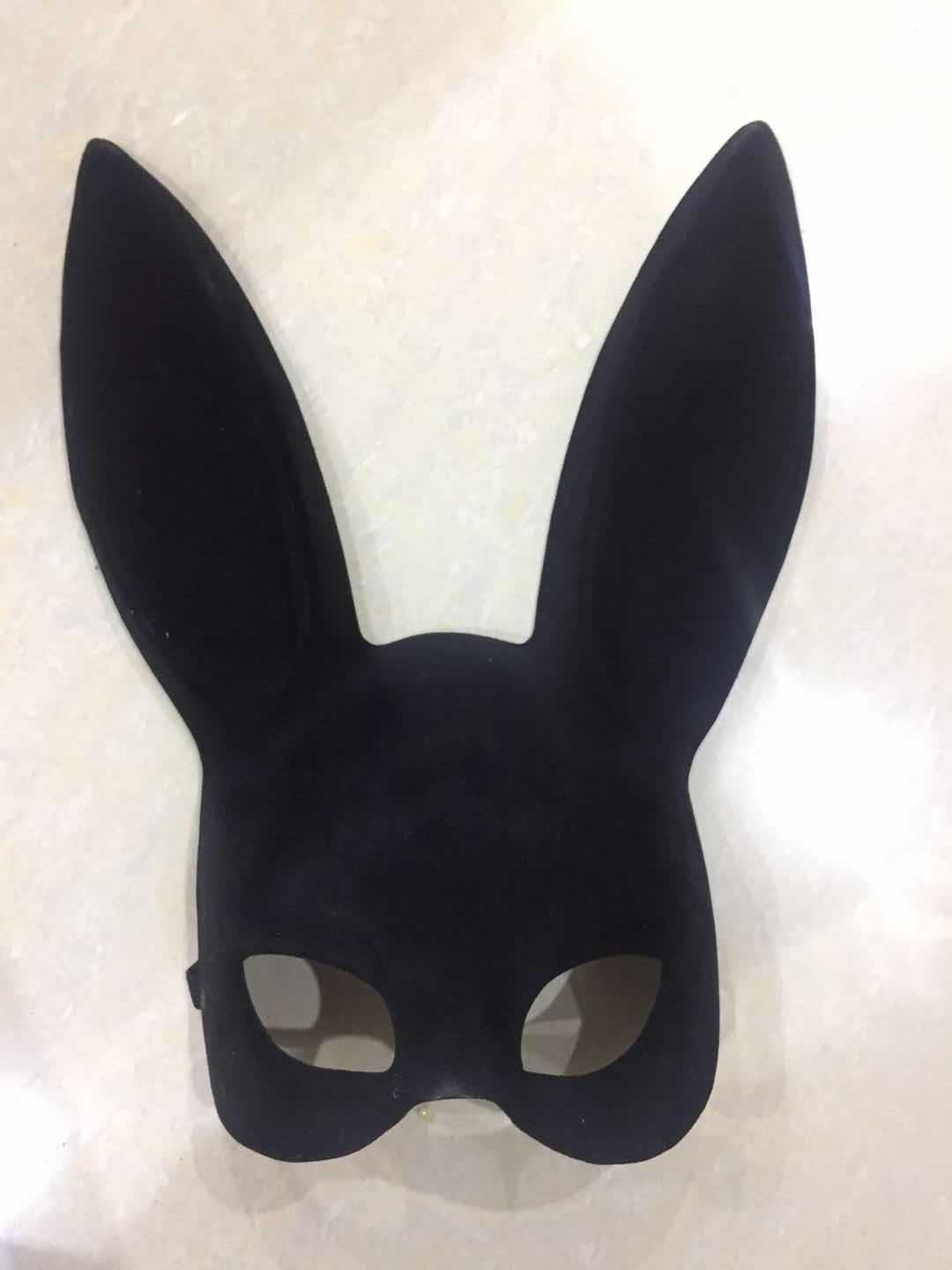 Rabbit Ears Halloween Face Mask Bar Ktv Party Dance Bunny Girl Mask