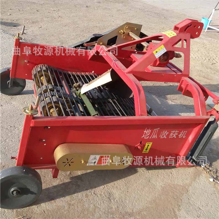 手扶拖拉机带动红薯   家用小型红薯土豆起薯机价格   土豆收货机
