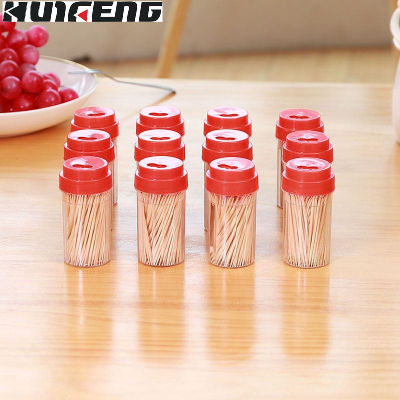 Pepper originality environmental protection hotel Restaurant household toothpick Portable Canned Bamboo Toothpick Commodity