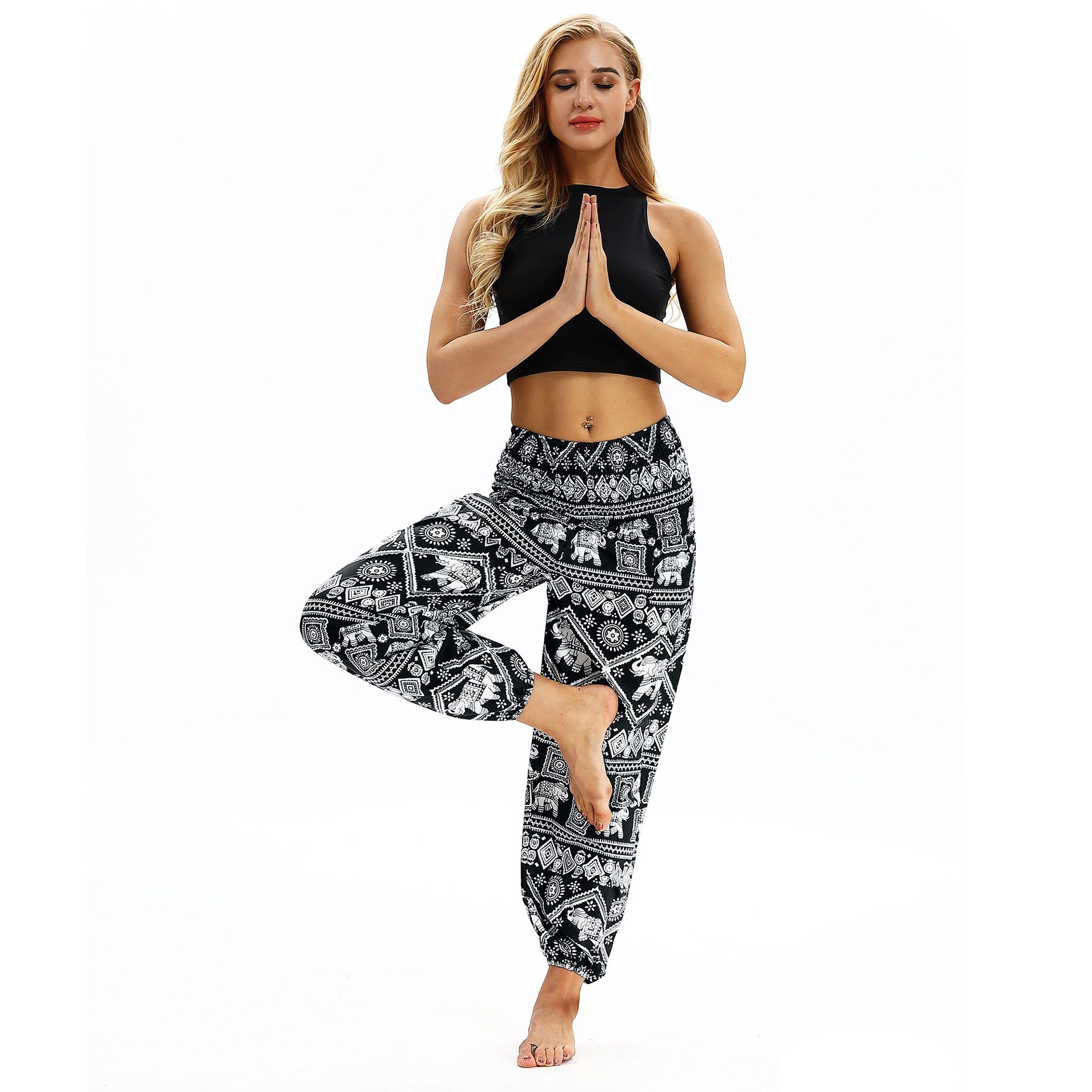 printing loose women s sports pants Nihaostyle Clothing Wholesale NSMDF67656