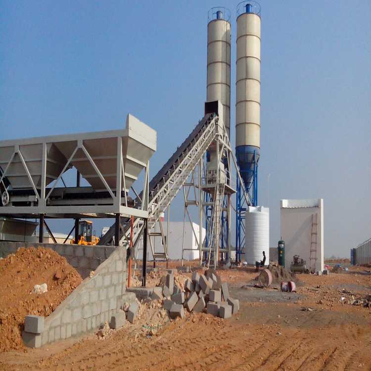 时产60方混凝土搅拌站设备 HZS60型混凝土搅拌站 建筑设备用