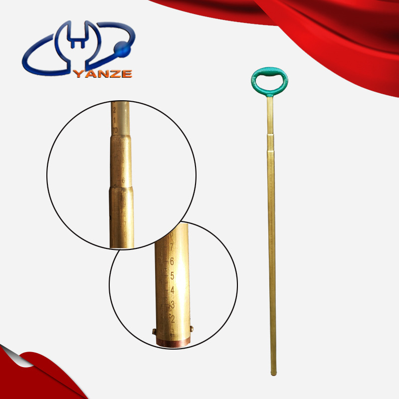 厂家直销 3米套管式量油尺 YZJL-12铜制伸缩量油杆 石油化工专用|ru