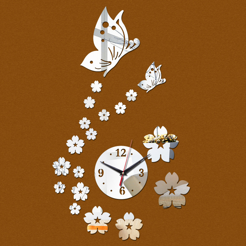 Horloge murale salon décoration papillon - Ref 3424134 Image 7
