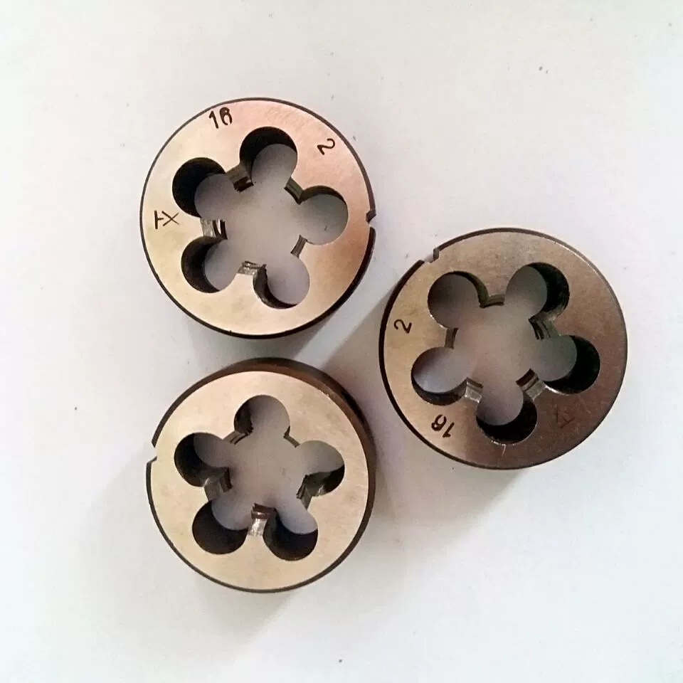 Круглая матрица с тонкой резьбой Метрическая матрица с внешней резьбой из нержавеющей стали Инструмент из легированной стали Круглая матрица