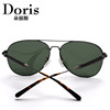 Shenzhen wholesale pure titanium men's polarized sunglasses designer brand trend big frame male pilot toad mirror