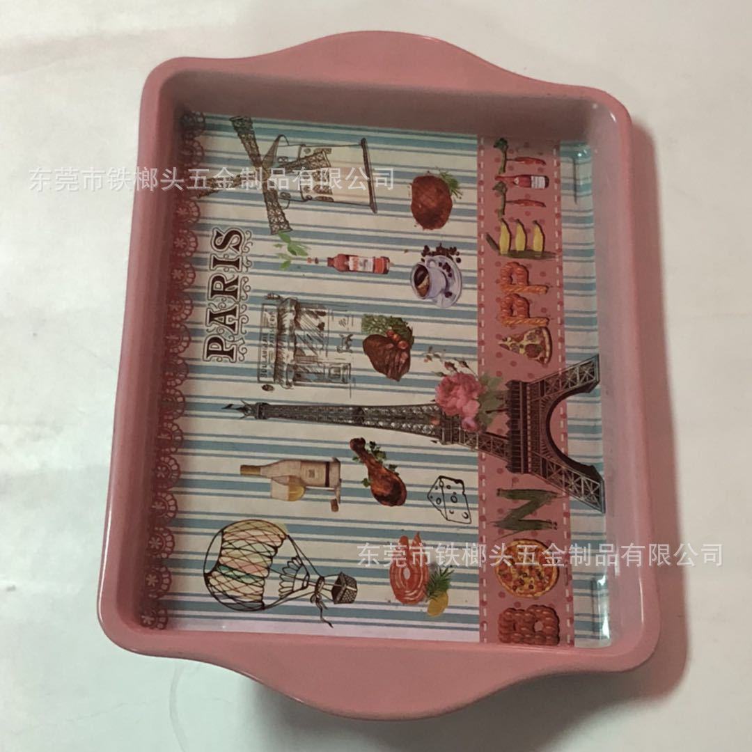 厂家直销定制长方形食品包装小托盘优质马口铁托盘