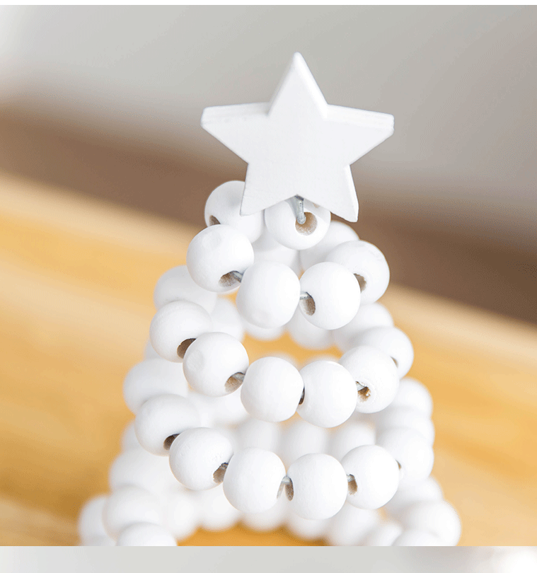 Wood Material Christmas Festival Christmas Tree, Star, Solid Color Pattern Cute Style Christmas Cute Christmas Tree Star Solid Color Wood Daily Festival Ornaments